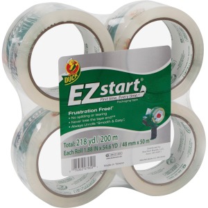 Duck Brand EZ Start Crystal Clear Packaging Tape