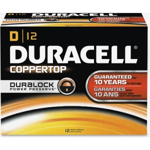 Duracell Coppertop Alkaline D Batteries