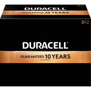 Duracell Coppertop Alkaline D Battery Boxes of 12