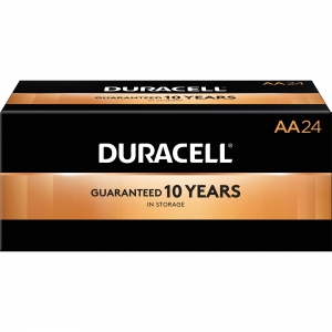 Duracell Coppertop Alkaline AA Battery Boxes of 24