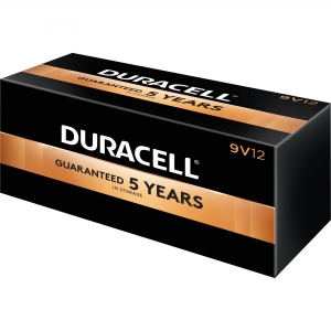 Duracell 9-Volt Coppertop Alkaline Batteries, 12-Packs