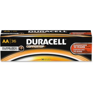 Duracell Coppertop Alkaline AA Batteries