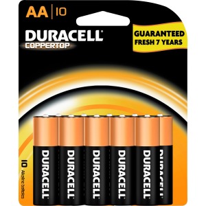 Duracell Coppertop Alkaline AA Batteries