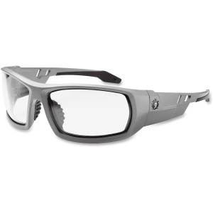 Ergodyne Fog-Off Clear Lens/Gray Frame Safety Glasses