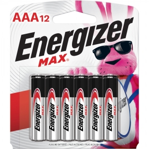 Energizer Max AAA Alkaline Battery 12-Packs
