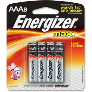 Energizer Max AAA Alkaline Battery 8-Packs