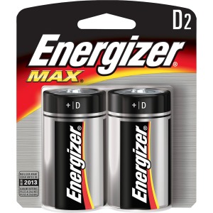 Energizer MAX Alkaline D Batteries, 2 Pack