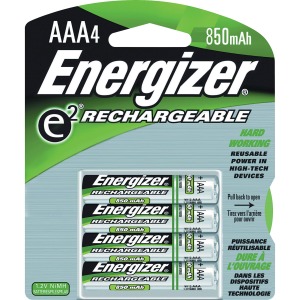 Energizer Recharge Power Plus Rechargeable AAA Batteries, 4 Pack