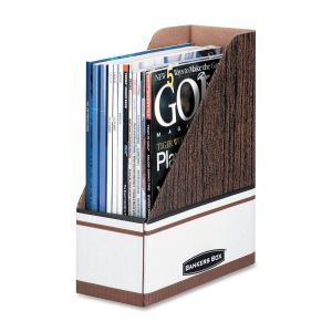 Bankers Box Magazine File - Woodgrain, 6 pack