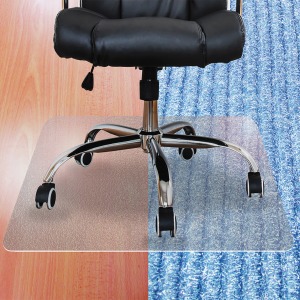 Ecotex® Enhanced Polymer Rectangular Chair Mat with Anti-Slip Backing for Hard Floors - 30" x 48"