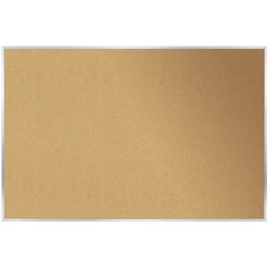 Ghent Natural Cork Bulletin Board with Aluminum Frame