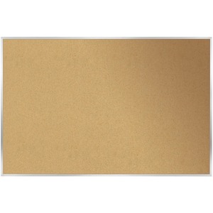 Ghent Natural Cork Bulletin Board with Aluminum Frame