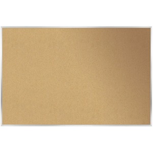 Ghent Natural Cork Bulletin Board with Aluminum Frame