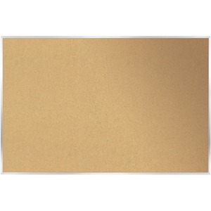 Ghent Natural Cork Bulletin Board with Aluminum Frame