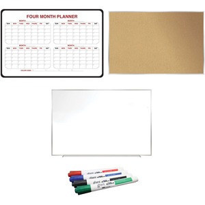 Ghent Dry Erase/Bulletin Board Kit