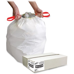 Genuine Joe Flexible Drawstring Trash Can Liners