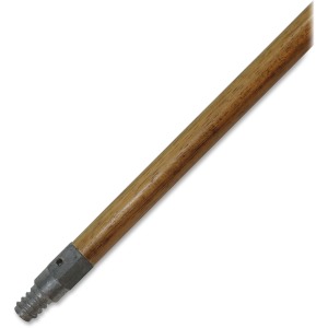 Genuine Joe Wood Handle with Threaded Metal Tip