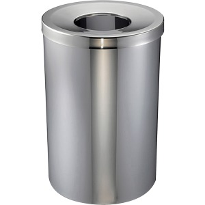 Genuine Joe 30 Gallon Stainless Steel Trash Receptacle