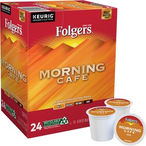 Compatible with Keurig Brewer - Morning Cafe - Light - 24 / Box