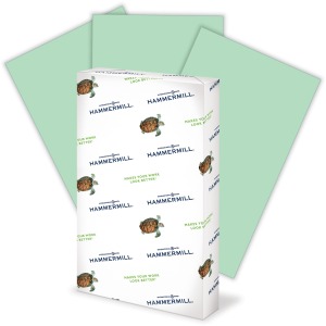 Hammermill Paper for Copy 8.5x14 Inkjet, Laser Colored Paper - Green - Recycled - 30% Recycled Content