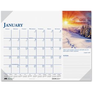 House of Doolittle Earthscapes Compact Desk Pad Calendar