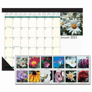 House of Doolittle EarthScapes Flowers 18-1/2" Desk Pad