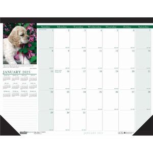 House of Doolittle Earthscapes Puppies Photo Desk Pad