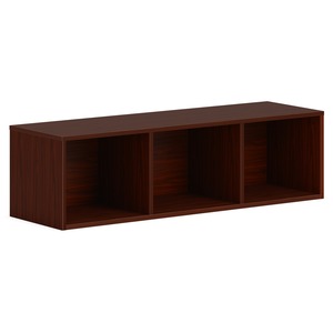 HON Mod Wall Mounted Storage | Open | 48"W | Traditional Mahogany Finish