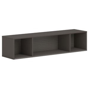 HON Mod Wall Mounted Storage | Open | 60"W | Slate Teak Finish