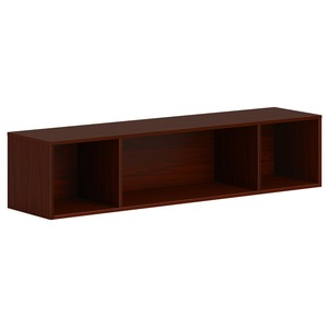 HON Mod Wall Mounted Storage | Open | 60"W | Traditional Mahogany Finish