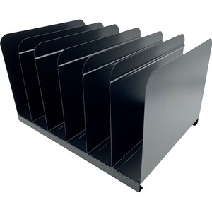 Huron 6-slot Vertical Book Rack