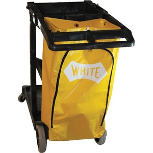 Impact Products Janitor's Cart with 25-Gallon Yellow Vinyl Bag