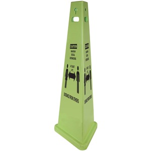 Impact TriVu Social Distancing 3 Sided Safety Cone