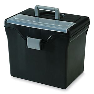 Iris HFB-24-TOP Portable File Box with Organizer Top