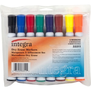 Integra Chisel Point Dry-erase Markers