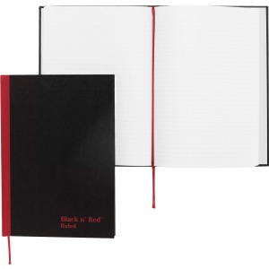 Black n' Red Casebound Ruled Notebooks - A5