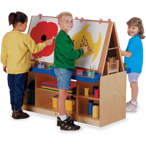 Jonti-Craft Rainbow Accents Multi-Station Art Center