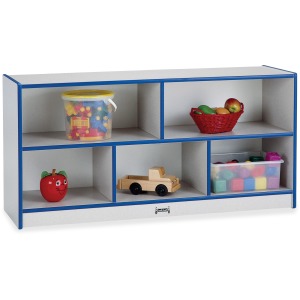 Jonti-Craft Rainbow Accents Low Open Single Storage Shelf