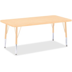 Jonti-Craft Berries Adult Height Maple Top/Edge Rectangle Table