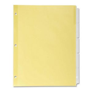 Kleer-Fax 3-Hole Punched Insertable Index Dividers