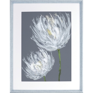 Lorell White Flower II Framed Abstract Art