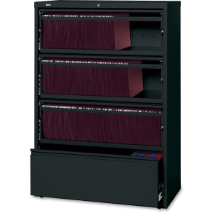 Lorell Fortress Lateral File with Roll-Out Shelf