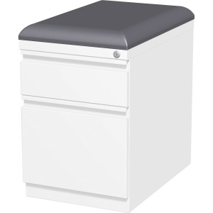 Lorell Mobile Pedestal File with Seating - 2-Drawer