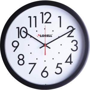 Lorell 14-1/2" Self-Set Wall Clock