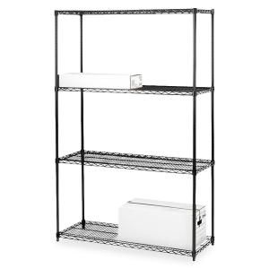 Lorell Industrial Wire Starter Shelving Unit