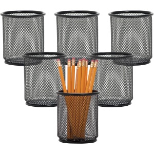 Lorell Mesh Wire Pencil Cup Holders