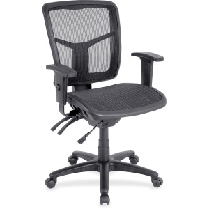 Lorell Mid-Back Mesh Swivel Office Chair