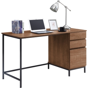 Lorell SOHO Desk with Side Drawers