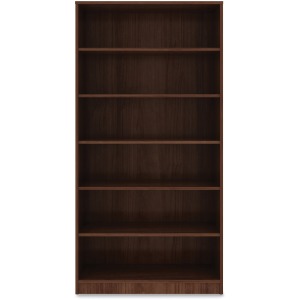 Lorell Walnut Laminate Bookcase