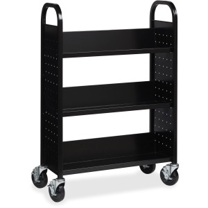 Lorell Single-sided Book Cart